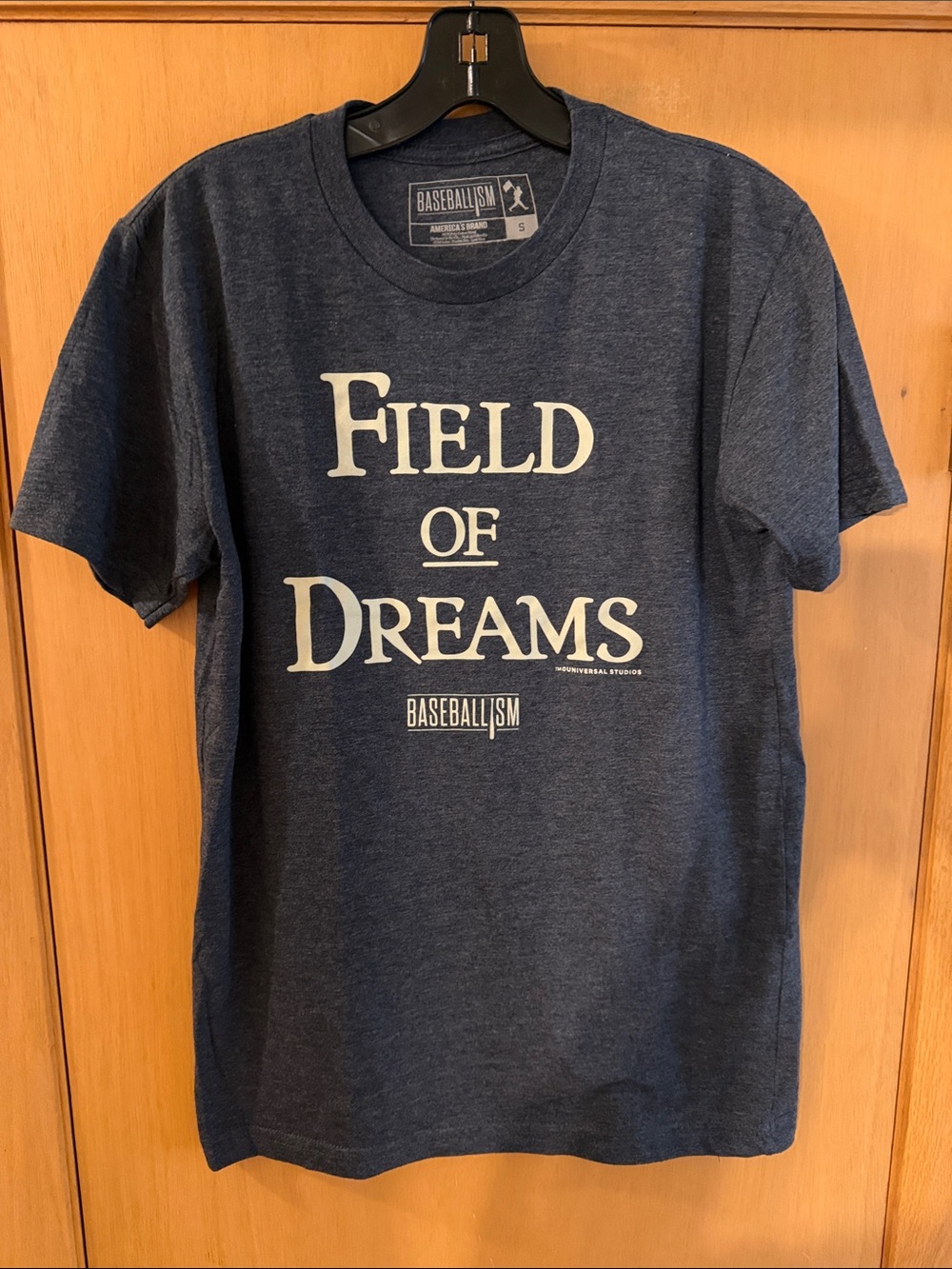 Baseballism Field of Dreams Tee T-Shirt Blue Gray Size Small